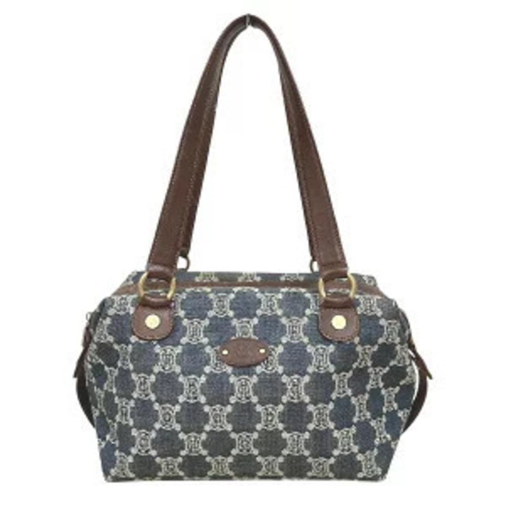 Celine Macadam Denim Bag Handbag Shoulder